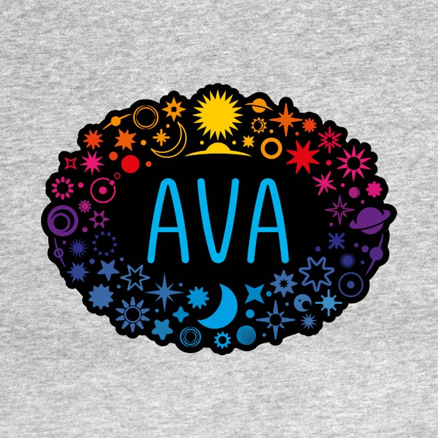 Ava name with stars by WildMeART